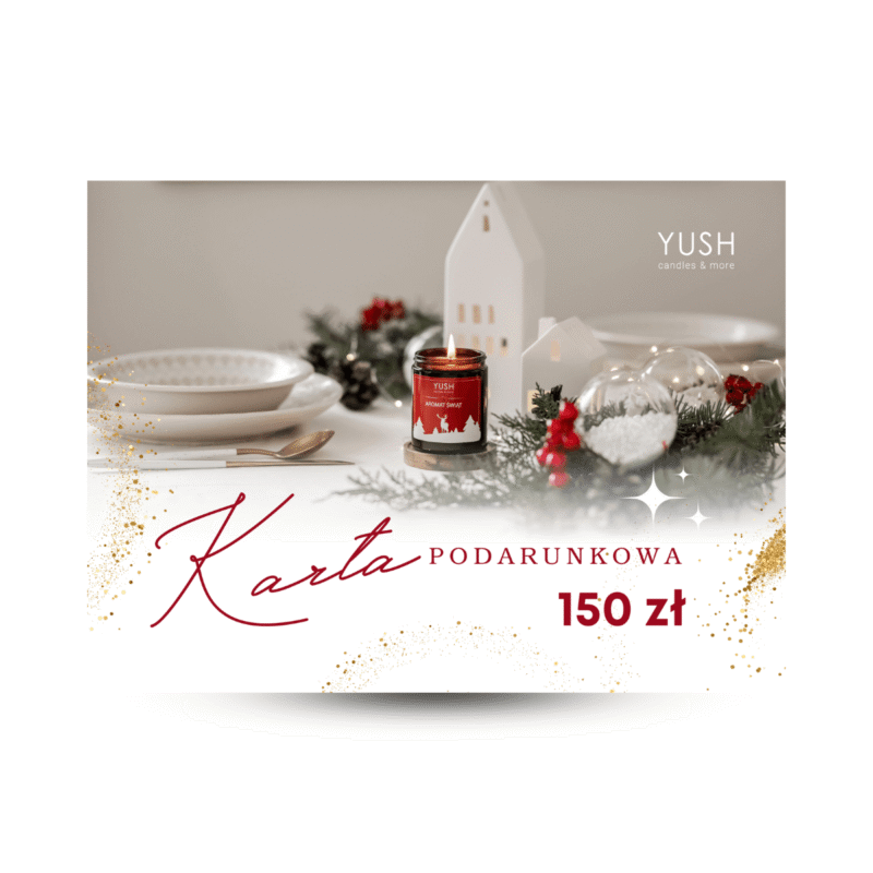 Karta podarunkowa voucher bon - urodziny imieniny dla dziewczyny mamy cioci koleżanki - świece sojowe