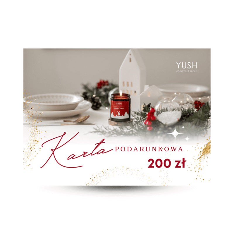 Karta podarunkowa voucher bon - urodziny imieniny dla dziewczyny mamy cioci koleżanki - świece sojowe