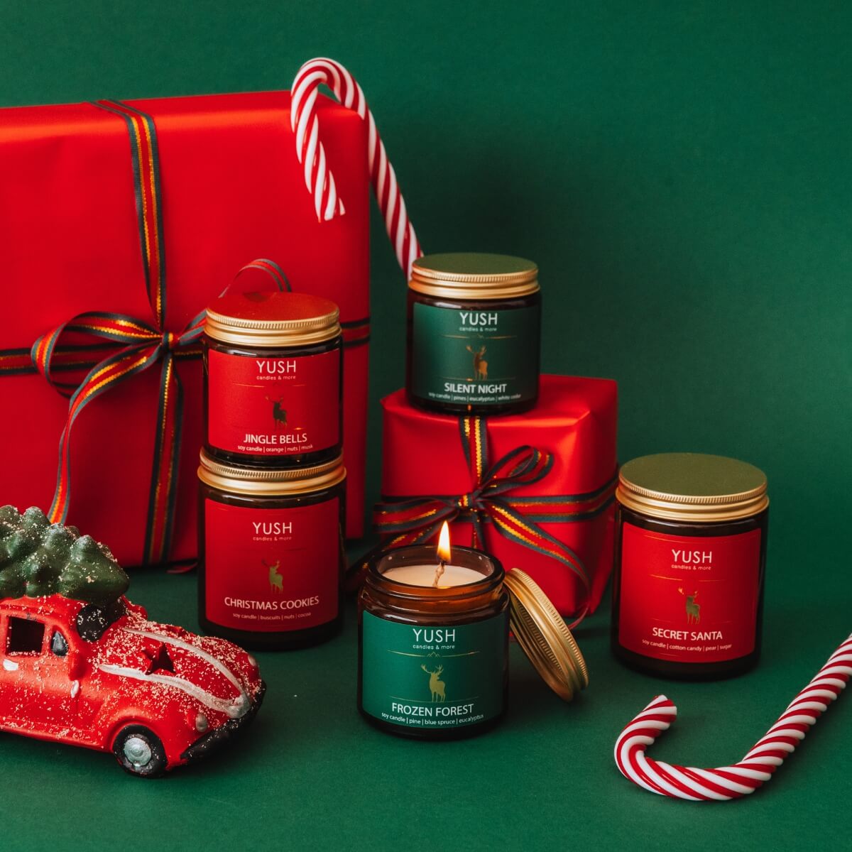 Świece sojowe świąteczne – YUSH candles & more Świece sojowe świąteczne - YUSH candles & more