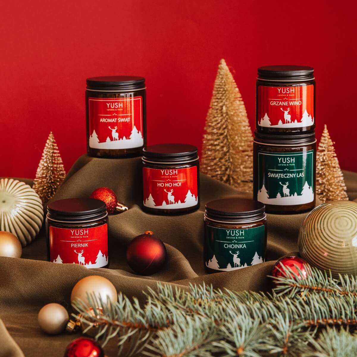 Świece sojowe świąteczne – YUSH candles & more Świece sojowe świąteczne - YUSH candles & more